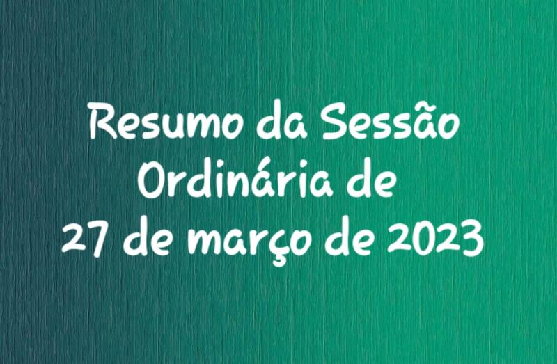 SESSÃO ORDINÁRIA